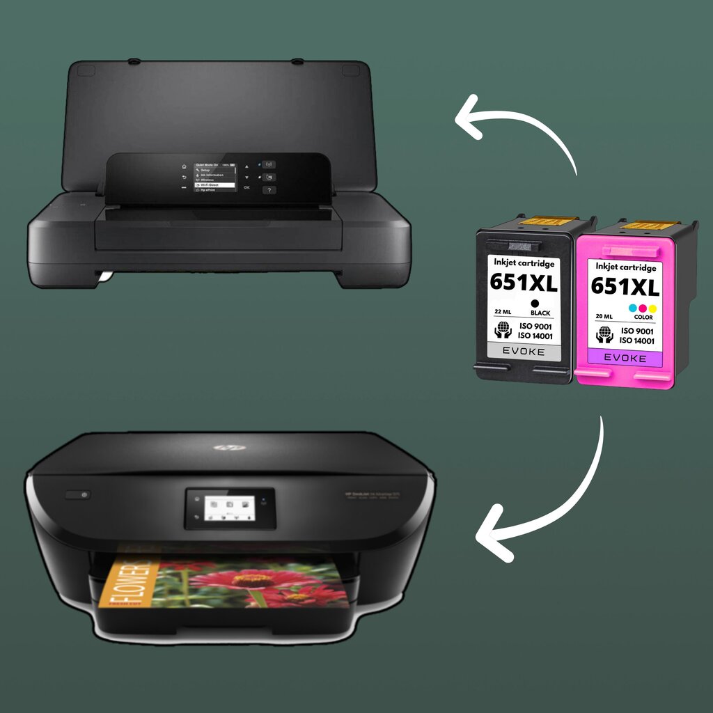 HP 651 musta ja XL-värikasetti | INK SET | 3300 + 1000 sivua | yhteensopiva OfficeJet 202c 250 252 Deskjet Ink Advantage 5575 5645 kanssa. hinta ja tiedot | Mustekasetit | hobbyhall.fi