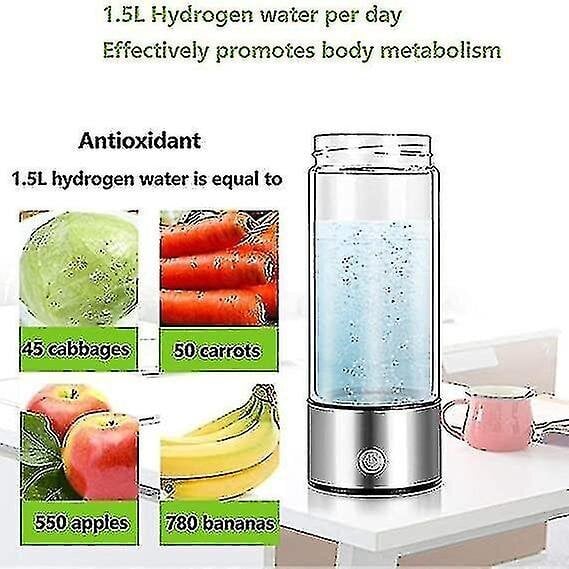 Hydrogen Generator -vesipullo, todellinen molekyylivetyrikas vesi hinta ja tiedot | Juomapullot | hobbyhall.fi