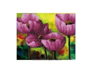 Timanttimaalaus 17x21 cm. "Poppy quartet" hinta ja tiedot | Timanttimaalaukset | hobbyhall.fi