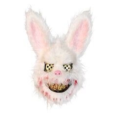 Bloody Pehmo Bunny Mask Halloween Ghost Festival Mask Realistinen Bloody Rabbit -päähineet Itaewon Class Prop Halloween -kauhunaamio hinta ja tiedot | Juhlakoristeet | hobbyhall.fi