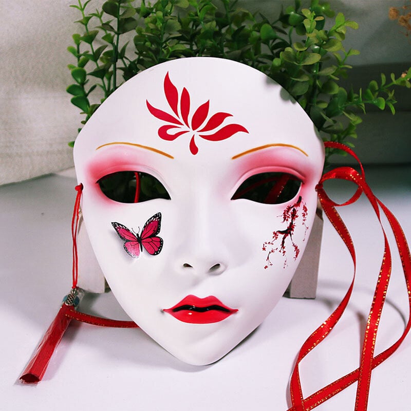 Halloween Cosplay Maskit Kukat Kauneus Kirsikkanaamio aikuisten elokuville Teema Naamio Juhla Joululahja Kasvot Cosplay Asusteet hinta ja tiedot | Juhlakoristeet | hobbyhall.fi