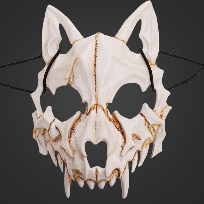 Halloween Demon Mask Carnival Ihmissusi Skull Mask Cosplay Puvut Anime Cosplay Naamio Kasvot Päähineet Kauhujuhlien rekvisiitta hinta ja tiedot | Juhlakoristeet | hobbyhall.fi