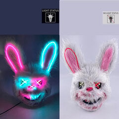 Halloween kauhukoristelu Cosplay Bloody Rabbit Bear Mask Carnival Party Puku päähineet Rekvisiitta hinta ja tiedot | Juhlakoristeet | hobbyhall.fi