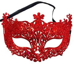 1 kpl Shiny Masquerade Tiara Halloween Sexy Eye Half Face Mask naisille Miesten Fancy Mekko Karnevaali Mekko Puku Juhlatarvikkeet hinta ja tiedot | Juhlakoristeet | hobbyhall.fi