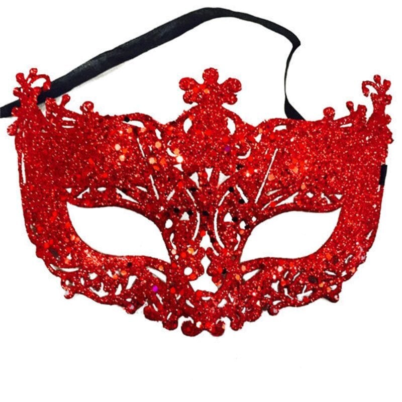 1 kpl Shiny Masquerade Tiara Halloween Sexy Eye Half Face Mask naisille Miesten Fancy Mekko Karnevaali Mekko Puku Juhlatarvikkeet hinta ja tiedot | Juhlakoristeet | hobbyhall.fi