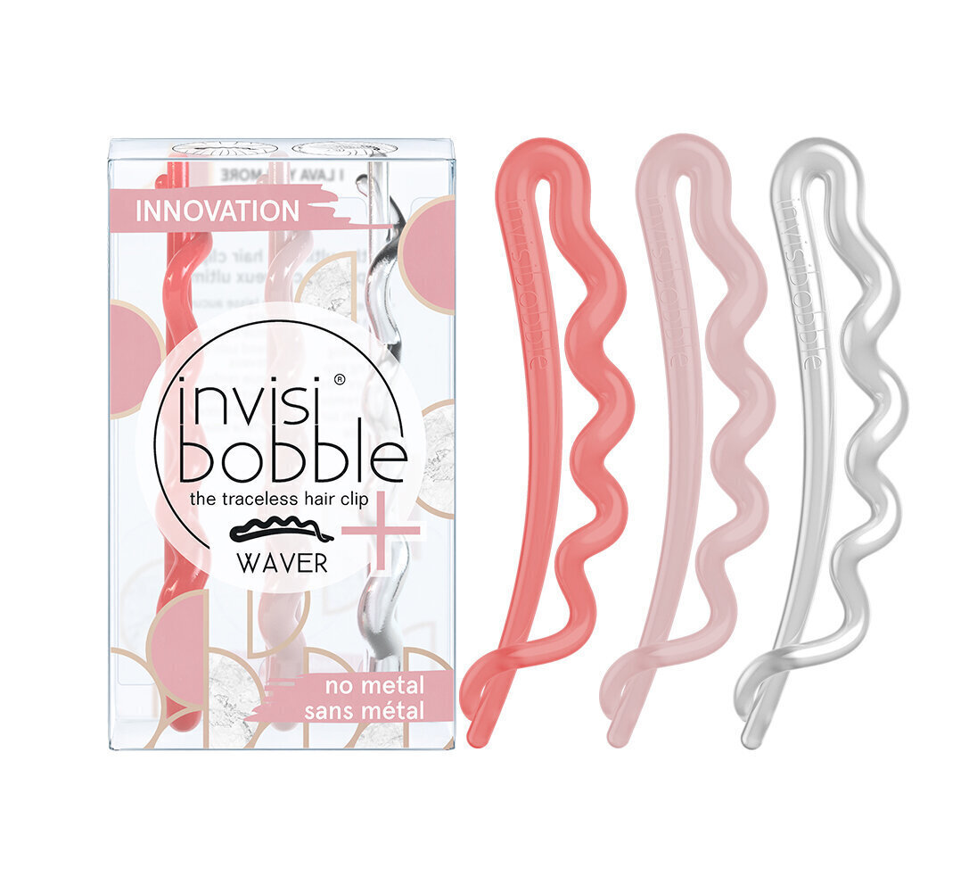 Hiuslenkit Invisibobble Waver Plus Marblelous - I Lava You More -Limited, 3 kpl. hinta ja tiedot | Hiustarvikkeet | hobbyhall.fi