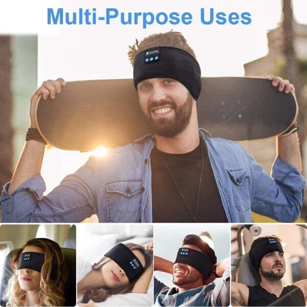 Langattomat kuulokkeet Sleep Mask Kuulokkeet Urheilu sanka Bluetooth Music, harmaa hinta ja tiedot | Kuulokkeet | hobbyhall.fi