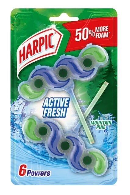 Harpic WC-raikastin Active Fresh, 2x35 g hinta ja tiedot | Puhdistusaineet | hobbyhall.fi