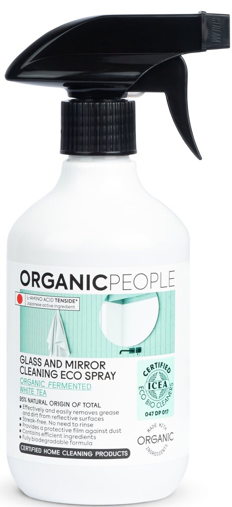 Organic People ikkunoiden ja peilien puhdistusaine, 500 ml hinta ja tiedot | Puhdistusaineet | hobbyhall.fi