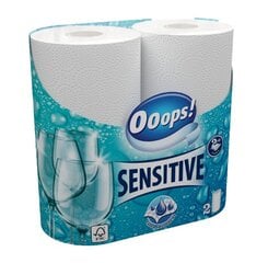 OOOPS! Sensitive 2 paperipyyhkeitä hinta ja tiedot | WC-paperit ja talouspaperit | hobbyhall.fi