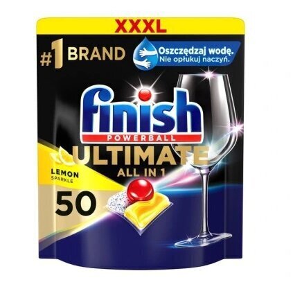 Finish astianpesukonetabletit Allin1 Ultimate Lemon, 50 kpl. hinta ja tiedot | Astianpesuaineet | hobbyhall.fi