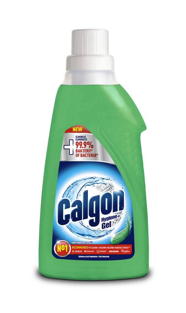 Calgon pesukoneen vedenpehmennin Hygiene Gel, 0,75 l hinta ja tiedot | Pyykinpesuaineet | hobbyhall.fi