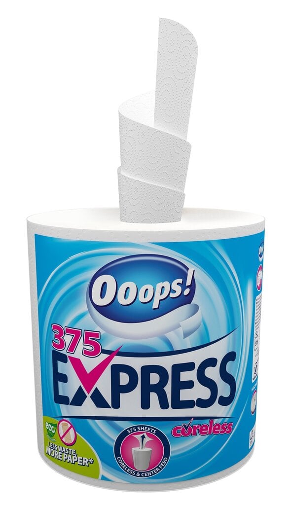 Paperipyyhkeitä OOOPS! 375 Express hinta ja tiedot | WC-paperit ja talouspaperit | hobbyhall.fi