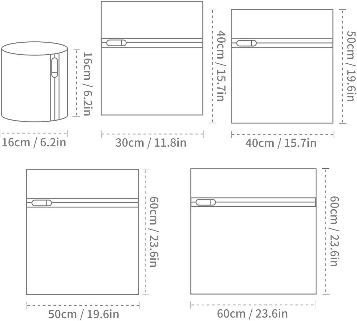 Pesupussi 5 kpl hinta ja tiedot | Pyykinpesuaineet | hobbyhall.fi