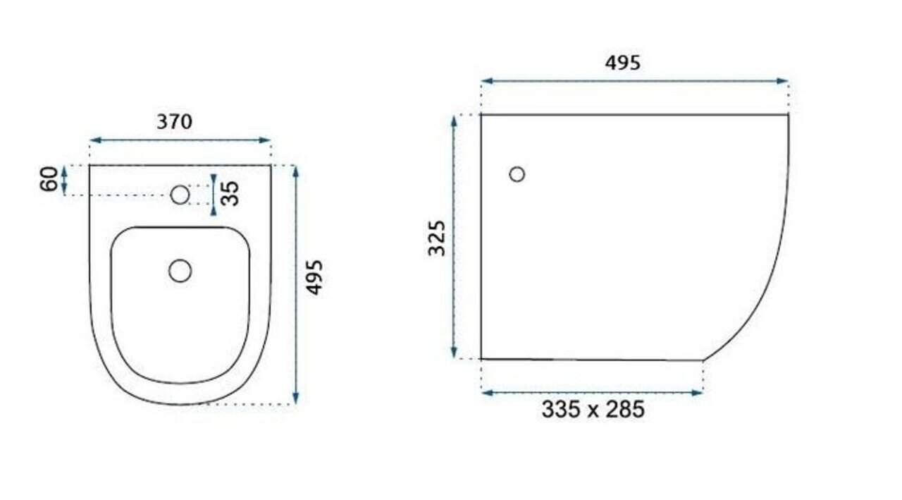 Seinään kiinnitettävä bidee REA Carlo Mini hinta ja tiedot | Pesuistuimet | hobbyhall.fi