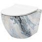 Seinälle asennettava wc-istuin Rea Carlos Slim Rimless, Granite Shiny hinta ja tiedot | WC-istuimet | hobbyhall.fi