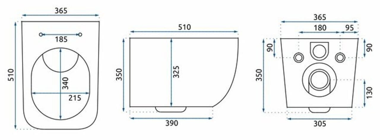 Seinälle asennettava wc-istuin Rea Martin Slim Rimless Duroplast hinta ja tiedot | WC-istuimet | hobbyhall.fi