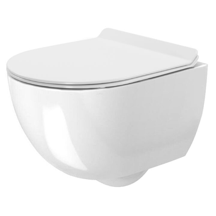 Seinään asennettava wc Rea Carter N2 Rimless hinta ja tiedot | WC-istuimet | hobbyhall.fi