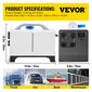 Diesel-ilmanlämmitin Vevor 12 V, 5 kW, valkoinen hinta ja tiedot | Lämmittimet | hobbyhall.fi