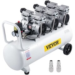 Öljytön ilmakompressori Vevor 100 L, 2200 W hinta ja tiedot | Kompressorit | hobbyhall.fi