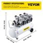 Öljytön ilmakompressori Vevor 100 L, 2200 W hinta ja tiedot | Kompressorit | hobbyhall.fi