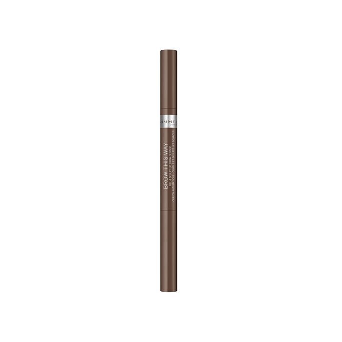 Rimmel London Brow This Way Fill & Sculpt -kulmakynä 0,25 g, 002 Medium Brown hinta ja tiedot | Kulmavärit ja kulmakynät | hobbyhall.fi