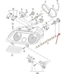 VW Caddy Touran ajovalojen polttimon kanta H7 2K0941109 alkuperäinen hinta ja tiedot | Lisätarvikkeet autoiluun | hobbyhall.fi