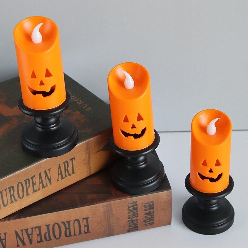 12 kpl Halloween Led Pumpkin kynttilänvalo, luova kynttilänjalka, koristeellinen yövalon tunnelma hinta ja tiedot | Juhlakoristeet | hobbyhall.fi