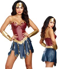 Halloween-naisten puvut, Halloween-sankaritarasut, Wonder Woman Cosplay -asut, Halloween-puvut hinta ja tiedot | Hameet | hobbyhall.fi