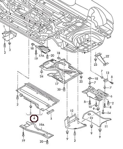 AUDI A4 B8 Aluskatteen suojus oikealle puolelle O/S Aito 8K0825208H hinta ja tiedot | Lisätarvikkeet autoiluun | hobbyhall.fi