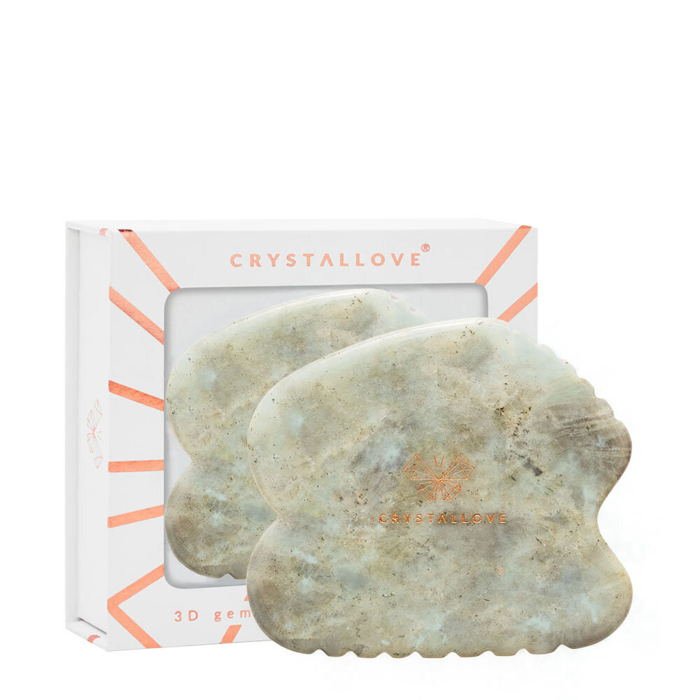 CRYSTALLOVE CONTOUR GUA SHA - labradoriitti gua sha hieronta levy - rajoitettu painos hinta ja tiedot | Kasvojen puhdistus- ja hierontalaitteet | hobbyhall.fi