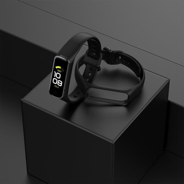 Samsung Galaxy Fit 2 SM-R220 kellon ranneke TPE musta hinta ja tiedot | Älykellojen ja aktiivisuusrannekkeiden lisätarvikkeet | hobbyhall.fi