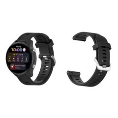 Kellon ranneke Musta 20 mm Garmin Forerunner 245 Musta 20 mm hinta ja tiedot | Älykellojen ja aktiivisuusrannekkeiden lisätarvikkeet | hobbyhall.fi