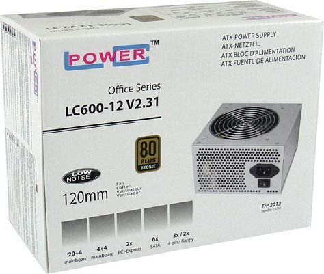 LC-Power LC600-12 V2.31 hinta ja tiedot | Virtalähteet | hobbyhall.fi