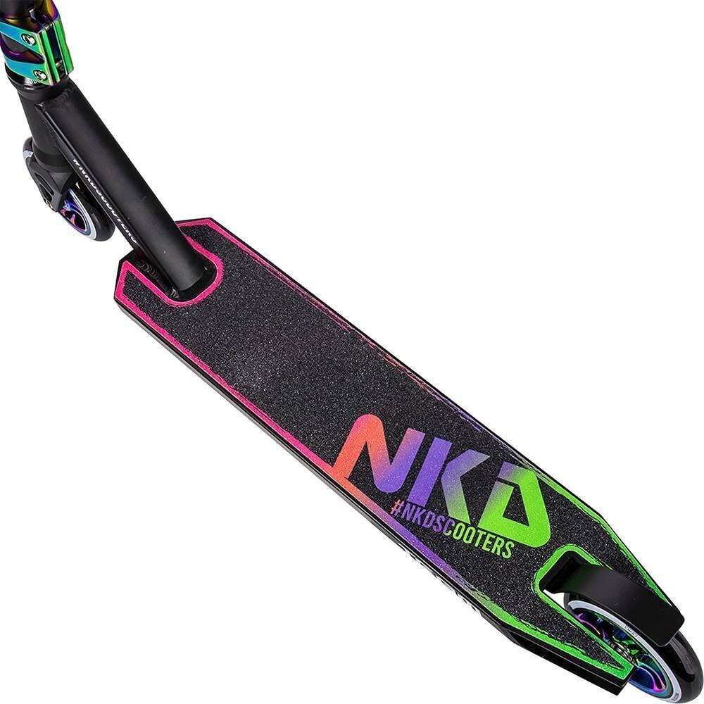 Stunt-skootteri NKD-tiimi "Black Rainbow" hinta ja tiedot | Potkulaudat | hobbyhall.fi