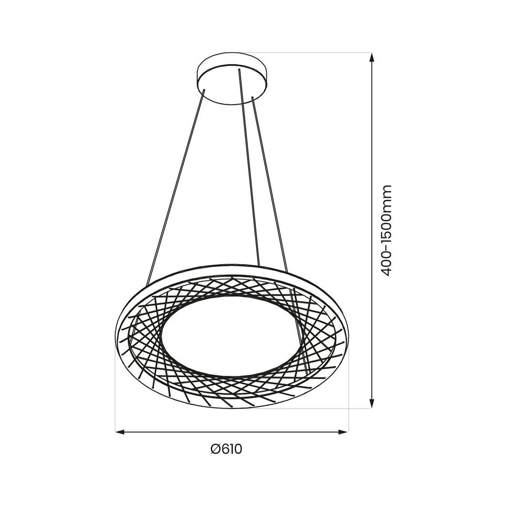 led-riippuvalaisin, 61cm hinta ja tiedot | Riippuvalaisimet | hobbyhall.fi