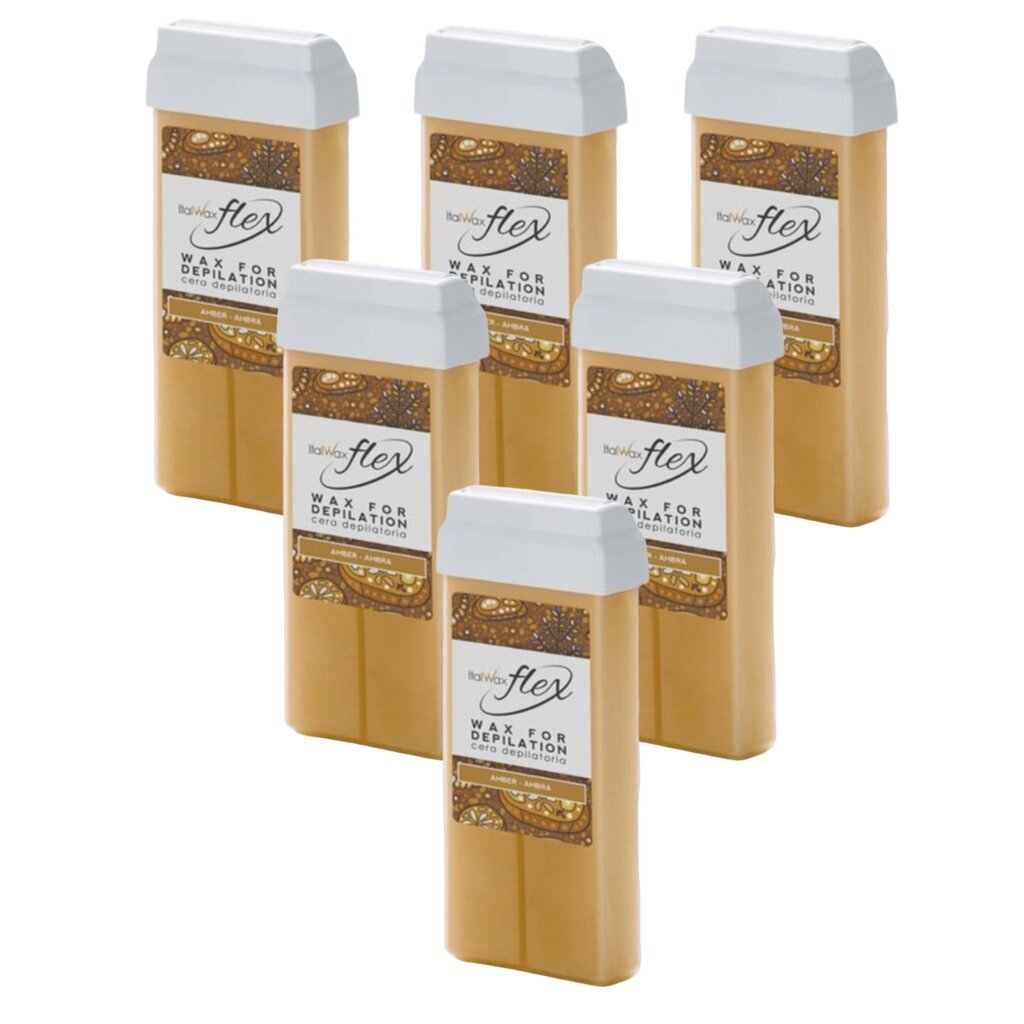 Vahapatruuna ItalWax Flex Amber, 6x100 ml hinta ja tiedot | Karvanpoistoaineet | hobbyhall.fi