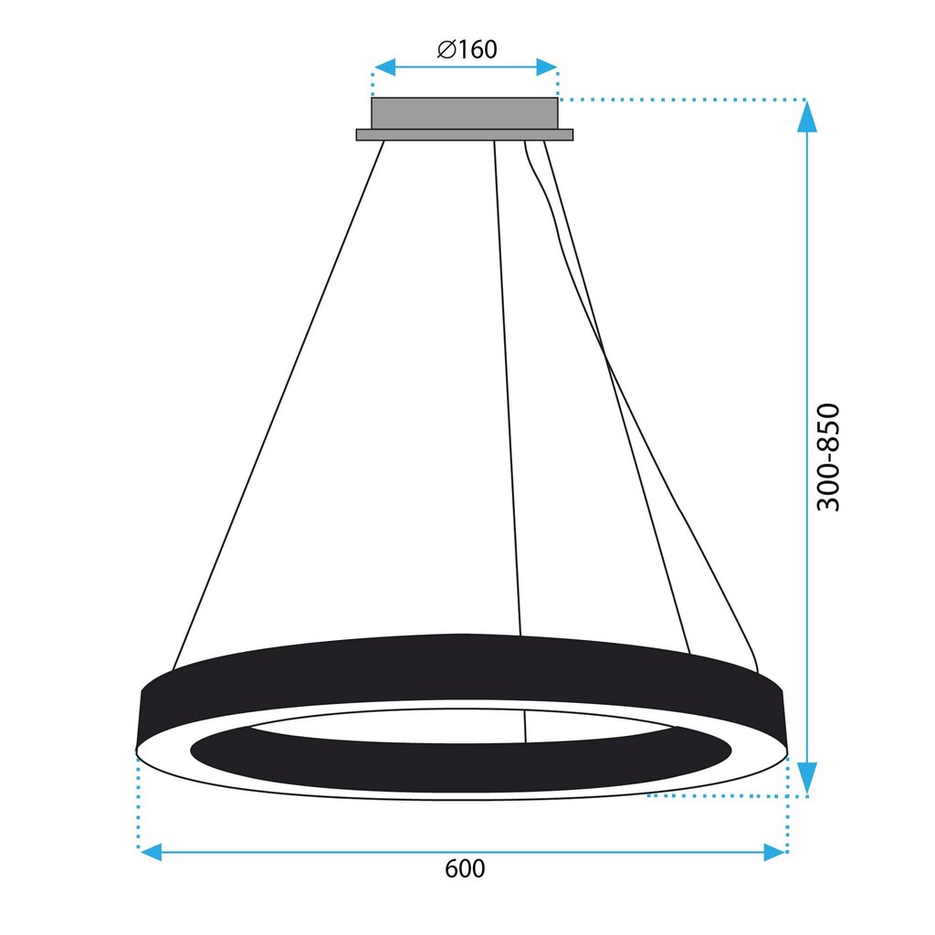 LED-kattovalaisimen sovellus1282-1cp hinta ja tiedot | Riippuvalaisimet | hobbyhall.fi