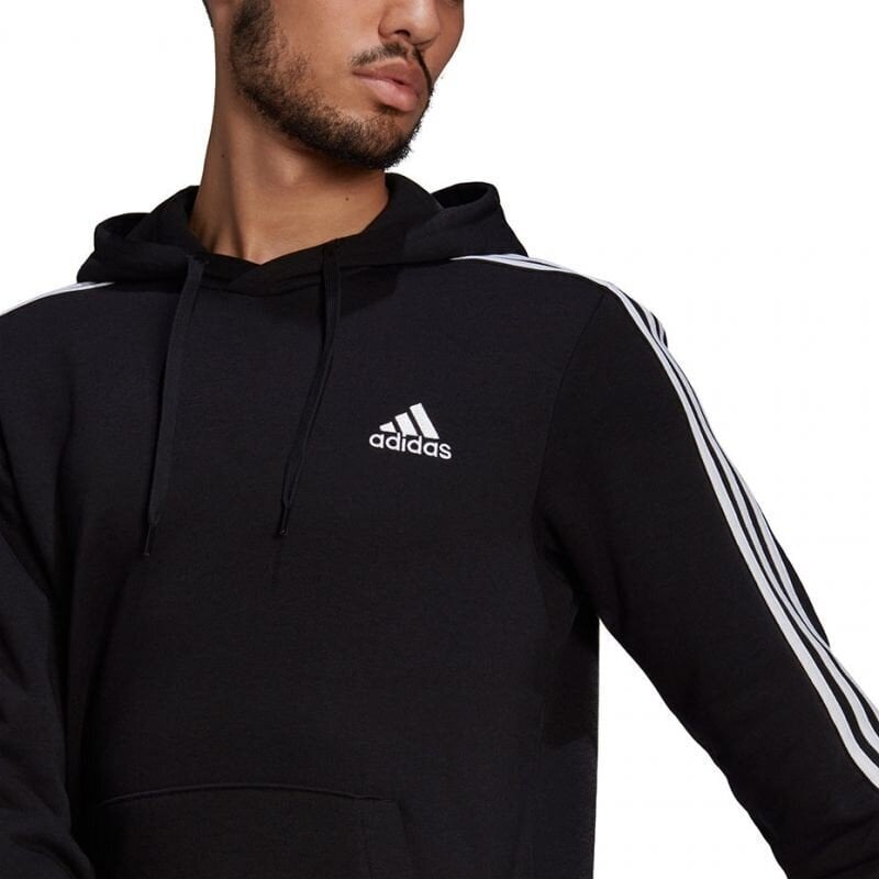 Miesten villapaita Adidas Essentials Hoodie M GK9581, musta hinta ja tiedot | Miesten puserot ja hupparit | hobbyhall.fi