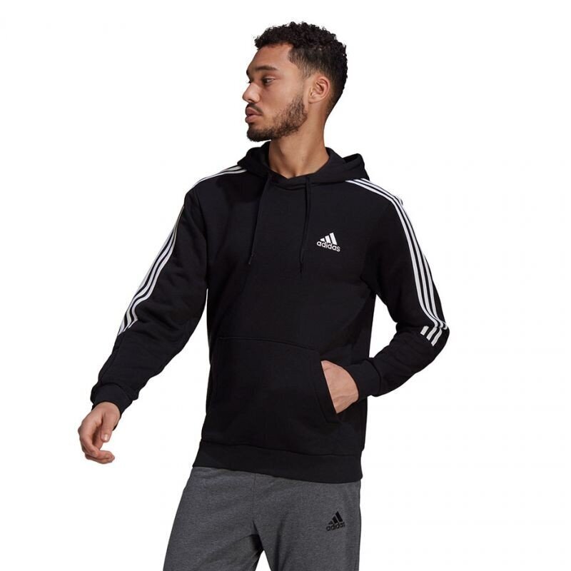 Miesten villapaita Adidas Essentials Hoodie M GK9581, musta hinta ja tiedot | Miesten puserot ja hupparit | hobbyhall.fi