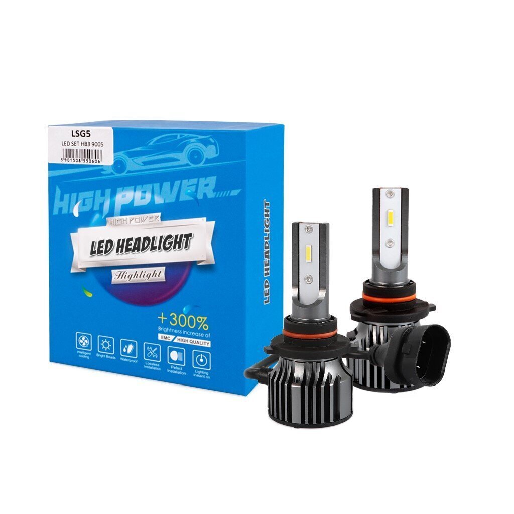 LED-lamppusarja M-Tech HB3 / 9005 hinta ja tiedot | Polttimot | hobbyhall.fi