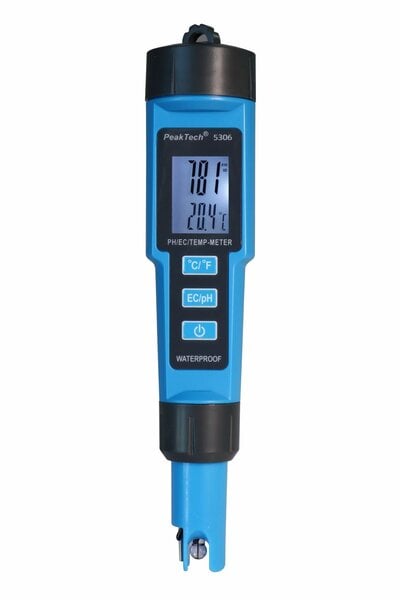 PH-mittari 3 in 1 PH-Meter PeakTech, P 5306