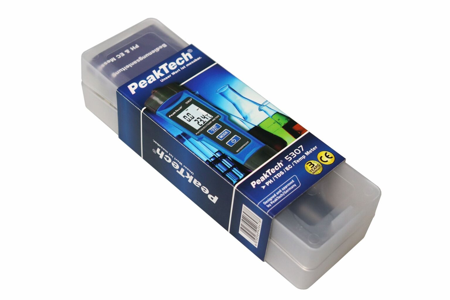 4 in 1 PH-Meter PeakTech® P 5307 PH / EC / TDS / TEMP hinta ja tiedot | Mittarit ja mittalaitteet | hobbyhall.fi