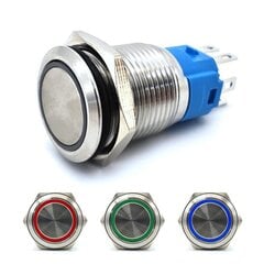 Päälle/pois-kytkin, LED-painike 18mm 3-colors in-1 12V hinta ja tiedot | Polttimot | hobbyhall.fi