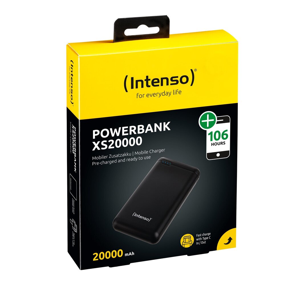 Varavirtalähde Intenso XS200002000MAH/BLACK 7313550 hinta ja tiedot | Varavirtalähteet | hobbyhall.fi