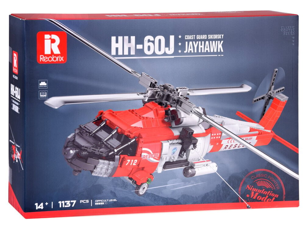 Rakennussetti helikopteri HH-60J Jayhawk 1137 osaa, punainen hinta ja tiedot | LEGOT ja rakennuslelut | hobbyhall.fi