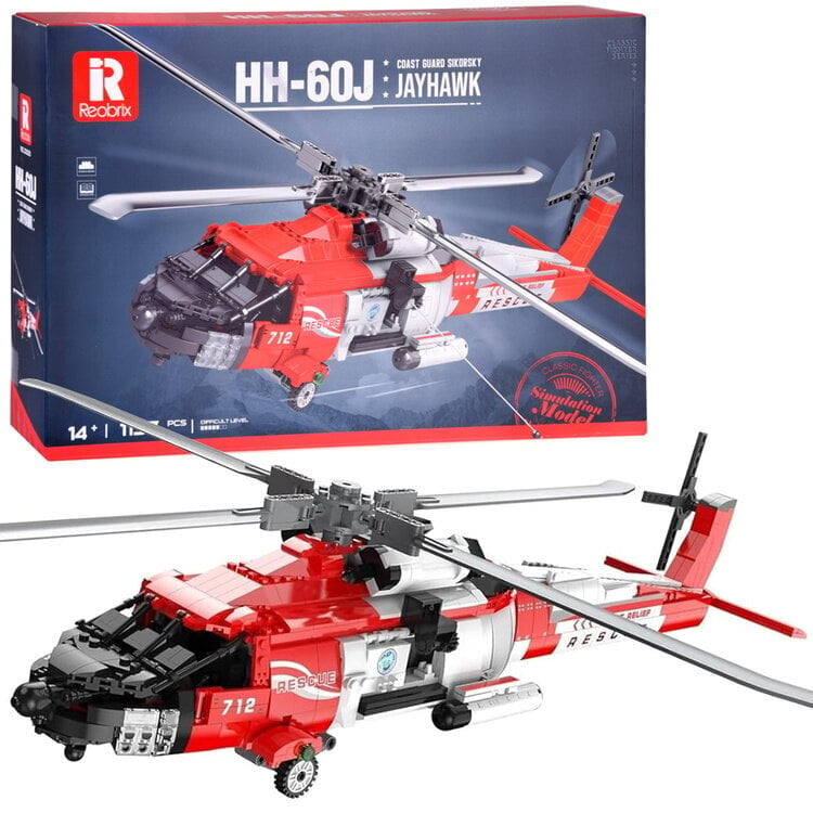 Rakennussetti helikopteri HH-60J Jayhawk 1137 osaa, punainen hinta ja tiedot | LEGOT ja rakennuslelut | hobbyhall.fi