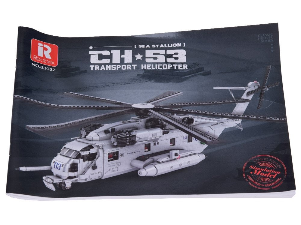 Rakennussetti helikopteri Sea Stallion CH 53 2192 osaa, valkoinen hinta ja tiedot | LEGOT ja rakennuslelut | hobbyhall.fi