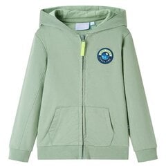 Lasten vetoketjullinen huppari vaalea khaki 92 hinta ja tiedot | Poikien paidat | hobbyhall.fi