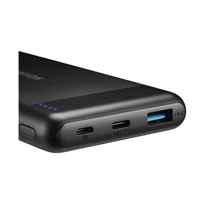 Varavirtalähde Canyon PB-107 10000mAh, 2xUSB, QuickCharge 3.0, musta hinta ja tiedot | Varavirtalähteet | hobbyhall.fi